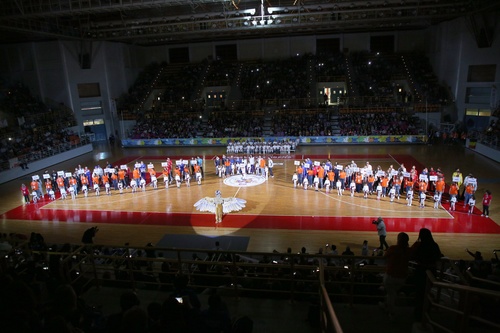 Δήμαρχος Ηρακλείου Βασίλης Λαμπρινός - Τελετή Έναρξης Παγκόσμιου Σχολικού Πρωταθλήματος Μπάσκετ
