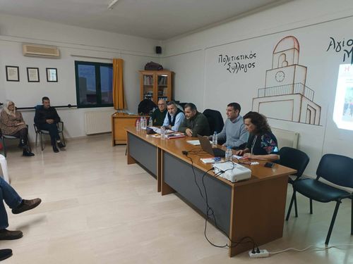  Στον Άγιο Μύρωνα πραγματοποιήθηκε η πρώτη συνάντηση του Νέου Κύκλου επισκέψεων στην ενδοχώρα  του Δήμου Ηρακλείου για το 2024